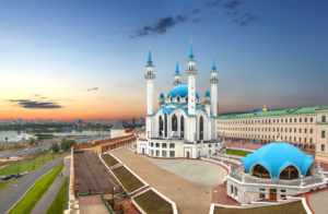 La mezquita de Kul Sharif Moske, una de las paradas obligadas del Kremlin