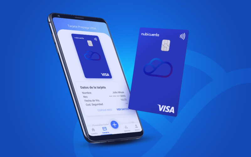 Llega la tarjeta prepaga VISA contactless de Nubi